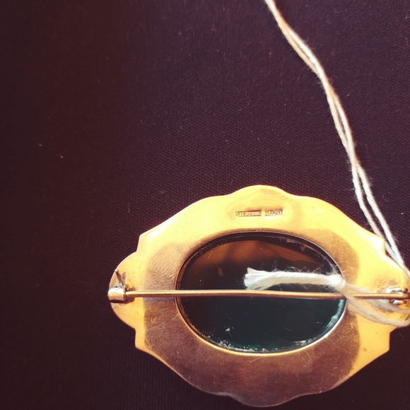 Vintage Sterling and Bakalite Broach - Picture 4 of 4